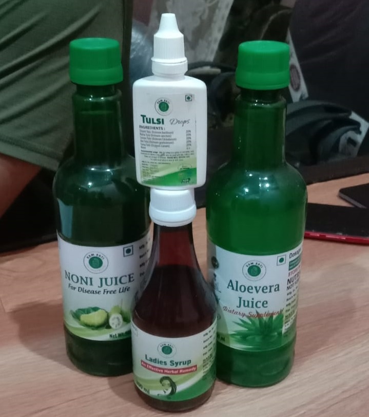 Noni , Aloevera Juice, Ladies Syrup, Tulsi Drops